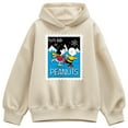 thumbnail image 1 of Peanuts - Lucy Charlie Winter Stamp - Women's Oversized Fleece Hoodie Sweatshirt, 1 of 4