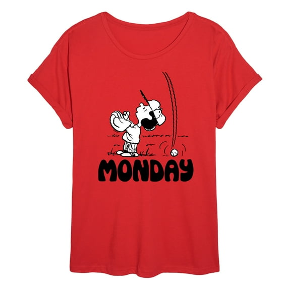 Peanuts - Lucy Monday - Juniors Ideal Flowy Muscle T-Shirt