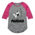 thumbnail image 1 of Peanuts - Lucy Monday - Toddler & Youth Girls Raglan Graphic T-Shirt, 1 of 6