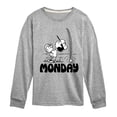 thumbnail image 1 of Peanuts - Lucy Monday - Toddler & Youth Long Sleeve Graphic T-Shirt, 1 of 5