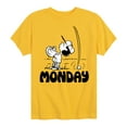 thumbnail image 1 of Peanuts - Lucy Monday - Toddler & Youth Short Sleeve Graphic T-Shirt, 1 of 6