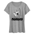 thumbnail image 1 of Peanuts - Lucy Monday - Women's Short Sleeve Graphic T-Shirt, 1 of 6