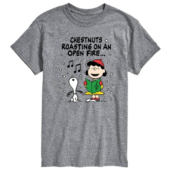 Peanuts - Lucy Snoopy Christmas Carol - Men's Short Sleeve Graphic T-Shirt