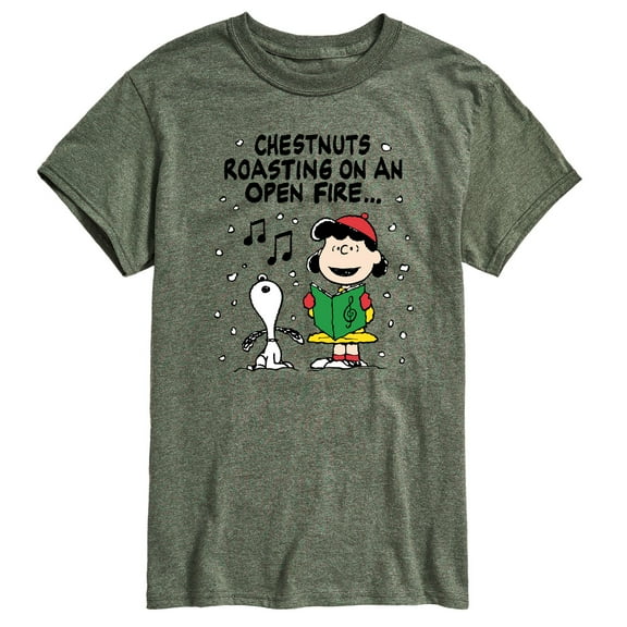 Peanuts - Lucy Snoopy Christmas Carol - Men's Short Sleeve Graphic T-Shirt