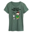 thumbnail image 1 of Peanuts - Lucy Snoopy Christmas Carol - Women's Short Sleeve Graphic T-Shirt, 1 of 6