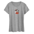 thumbnail image 1 of Peanuts - Lucy & Snoopy Halloween Apple - Women's Short Sleeve Graphic T-Shirt, 1 of 5