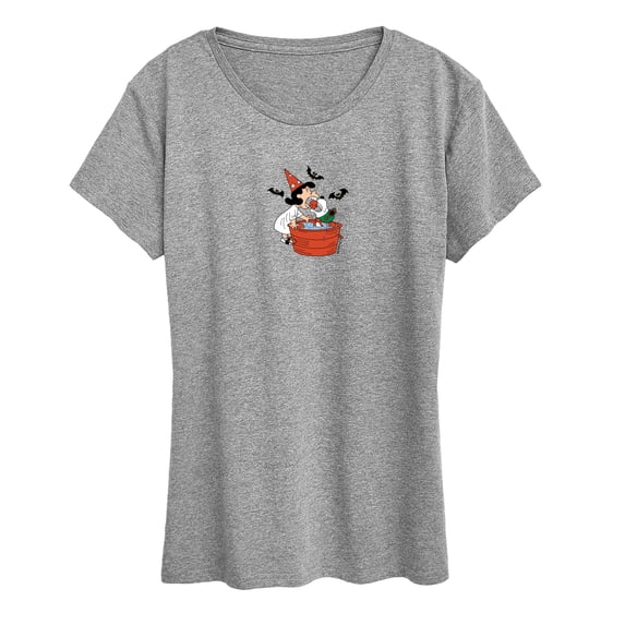 Peanuts - Lucy & Snoopy Halloween Apple - Women's Short Sleeve Graphic T-Shirt