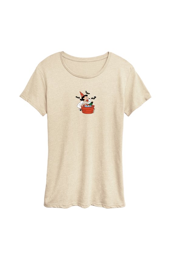 - Lucy & Snoopy Halloween Apple - Women's Short Sleeve Graphic T-Shirt