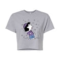 thumbnail image 1 of Peanuts - Lucy Snow - Juniors Cropped Cotton Blend T-Shirt, 1 of 6
