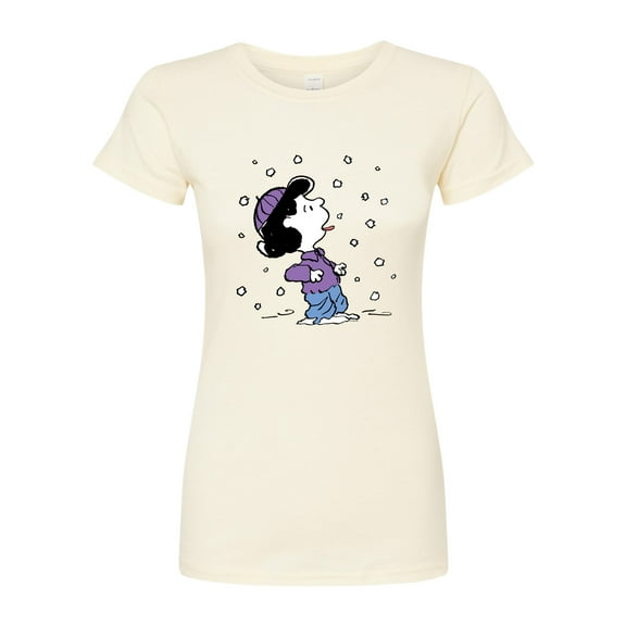 Peanuts - Lucy Snow - Juniors Fitted Graphic T-Shirt