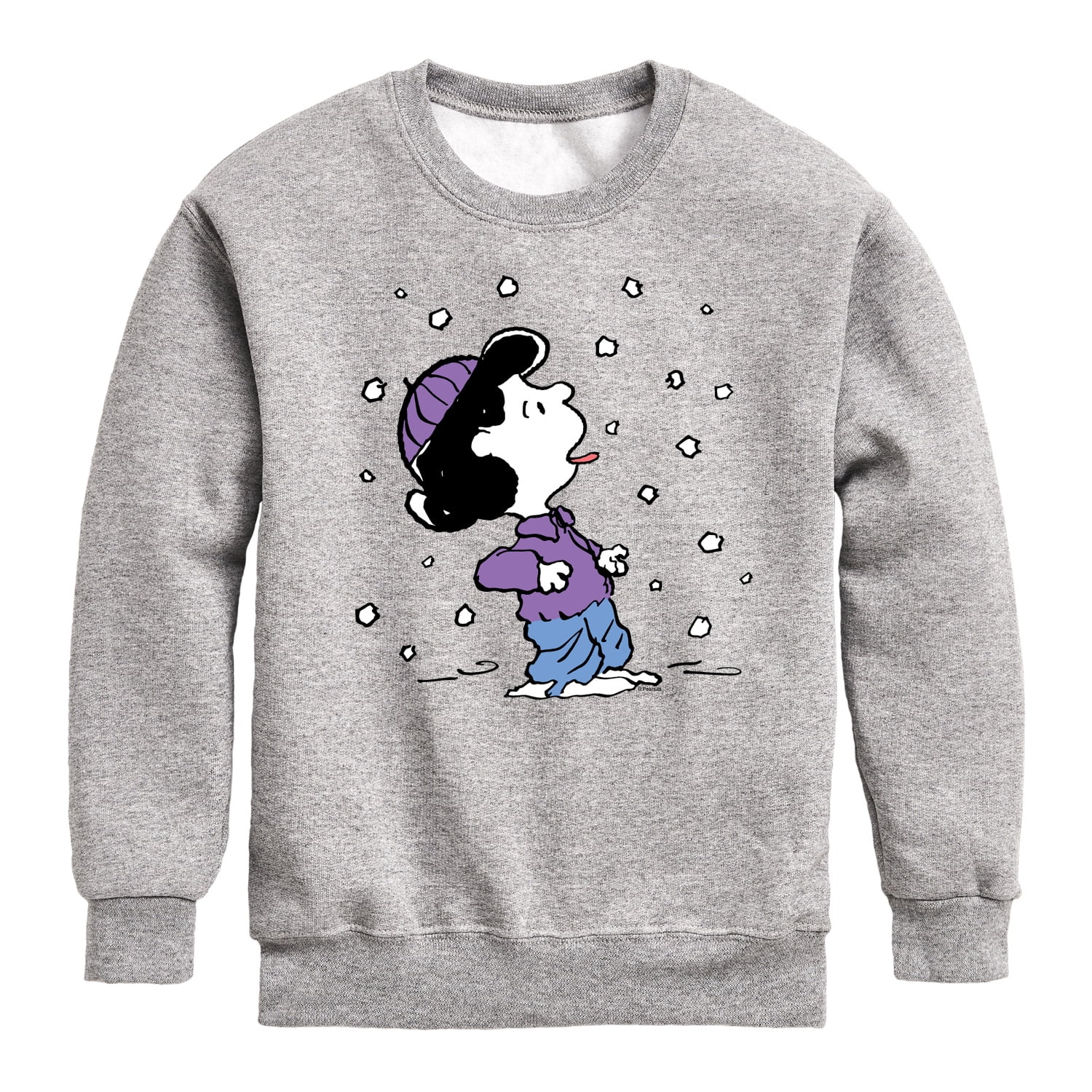 Peanuts - Lucy Snow - Toddler & Youth Crewneck Fleece Sweatshirt 