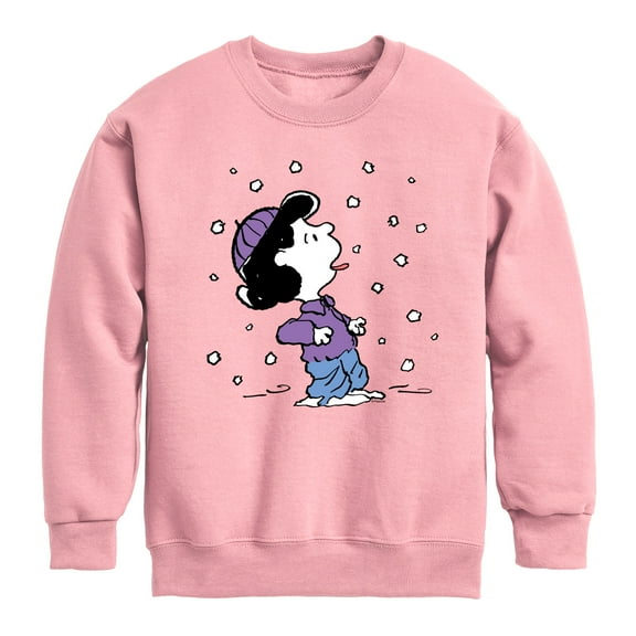 Peanuts - Lucy Snow - Toddler & Youth Crewneck Fleece Sweatshirt