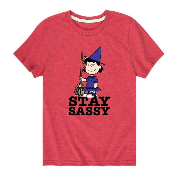 Peanuts - Lucy Stay Sassy - Toddler And Youth Short Sleeve Graphic T-Shirt