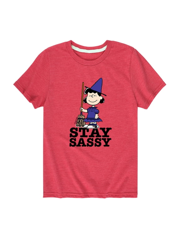 - Lucy Stay Sassy Boys' Short Sleeve Graphic T-Shirt