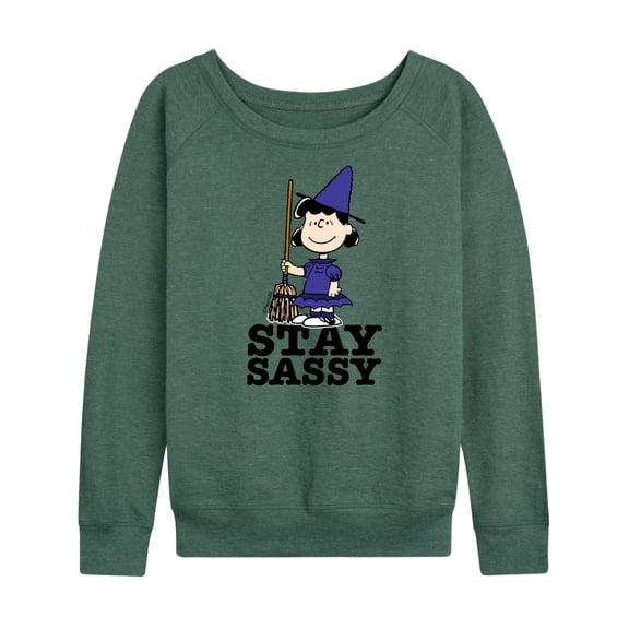 Peanuts - Lucy Stay Sassy - Women's Lightweight French Terry Long Sleeve Shirt