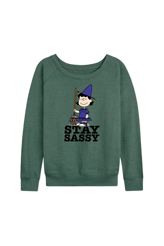 - Lucy Stay Sassy - Women's Lightweight French Terry Long Sleeve Shirt