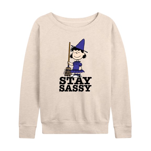 Peanuts - Lucy Stay Sassy - Women's Lightweight French Terry Long Sleeve Shirt