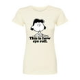 thumbnail image 1 of Peanuts - Lucy This Is How Eye Roll - Juniors Fitted Graphic T-Shirt, 1 of 6