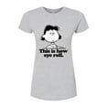 thumbnail image 1 of Peanuts - Lucy This Is How Eye Roll - Juniors Fitted Graphic T-Shirt, 1 of 6