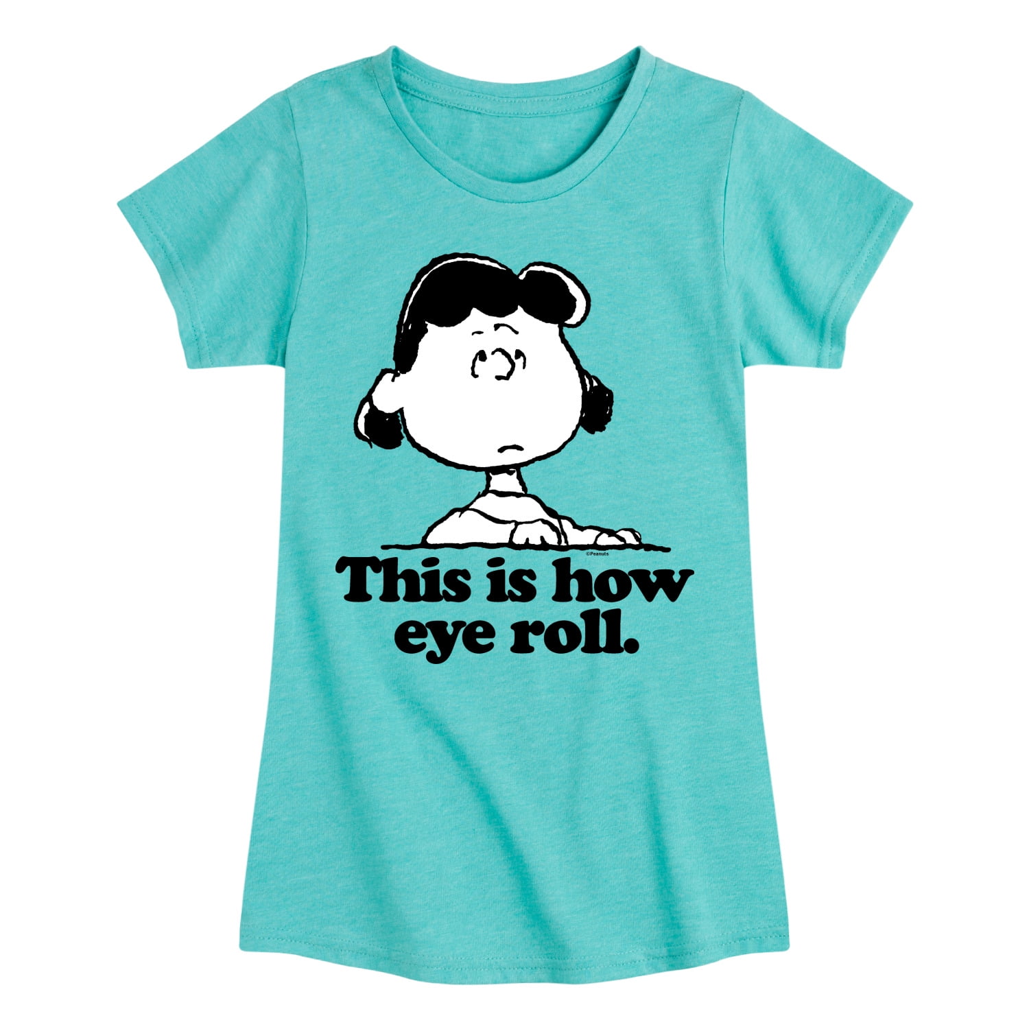 Peanuts Lucy This Is How Eye Roll Toddler & Youth Girls Short