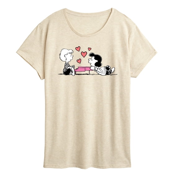 Peanuts - Lucy and Schroeder Piano - Women's Short Sleeve Graphic T-Shirt