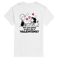 thumbnail image 1 of Peanuts - Lucy and Schroeder Valentine - Men's Short Sleeve Graphic T-Shirt, 1 of 5