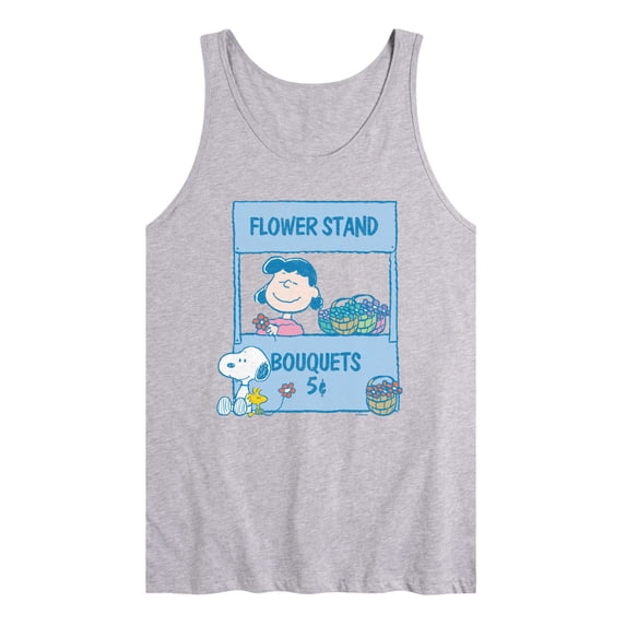 Peanuts - Lucy's Floral Stand Graphic Tank Top