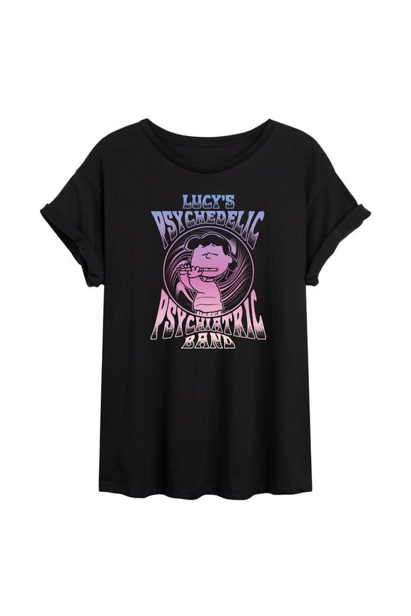 - Lucys Pychiatric Band - Juniors Ideal Flowy Muscle T-Shirt