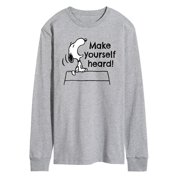 Peanuts - Make Yourself Heard - Men's Long Sleeve T-Shirt