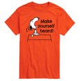 thumbnail image 1 of Peanuts - Make Yourself Heard - Men's Short Sleeve Graphic T-Shirt, 1 of 6
