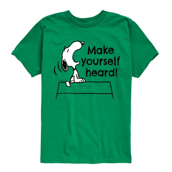 Peanuts - Make Yourself Heard - Toddler & Youth Short Sleeve Graphic T-Shirt