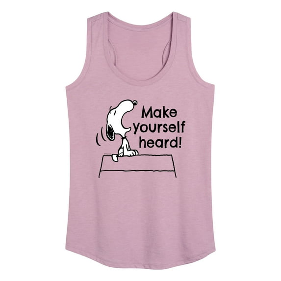 Peanuts - Make Yourself Heard - Women's Racerback Tank Top