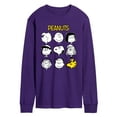 thumbnail image 1 of Peanuts - Many Faces Of Snoopy And Friends - Men's Long Sleeve Graphic T-Shirt, 1 of 4