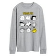 thumbnail image 1 of Peanuts - Many Faces Of Peanuts - Men's Long Sleeve Graphic T-Shirt, 1 of 5