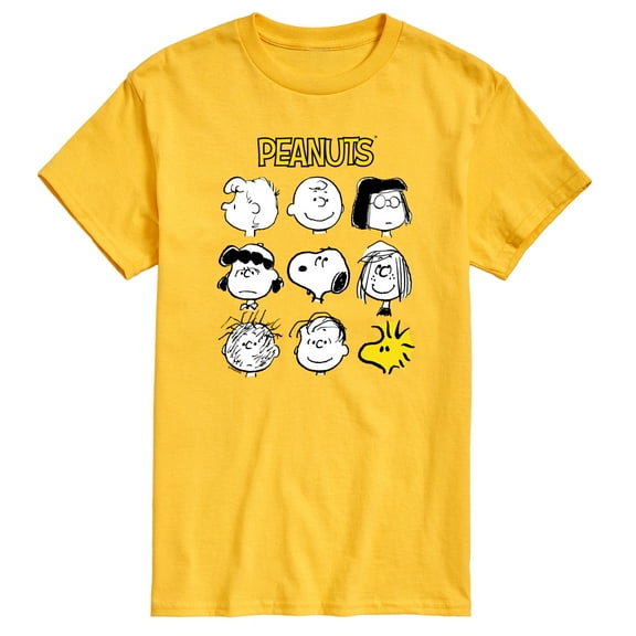 Peanuts - Many Faces Of Snoopy And Friends - Men's Short Sleeve Graphic T-Shirt