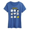thumbnail image 1 of Peanuts - Many Faces Of Peanuts - Women's Short Sleeve Graphic T-Shirt, 1 of 5