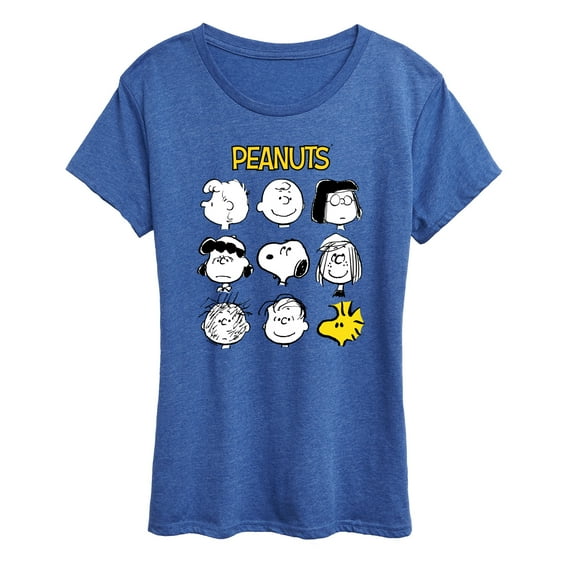 Peanuts - Many Faces Of Peanuts - Women's Short Sleeve Graphic T-Shirt