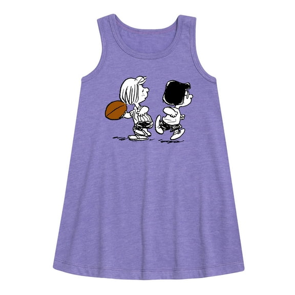 Peanuts - Marcie Patty Football - Toddler & Youth Girls A-line Dress