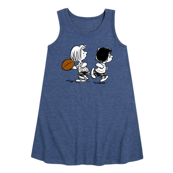 Peanuts - Marcie Patty Football - Toddler & Youth Girls A-line Dress