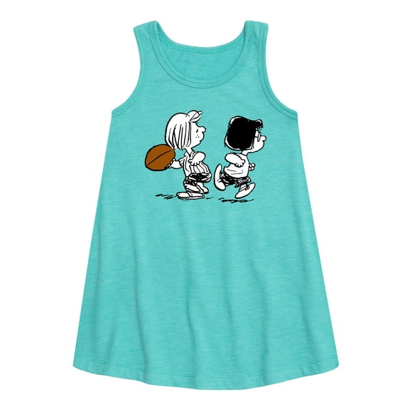 Peanuts - Marcie Patty Football - Toddler & Youth Girls A-line Dress