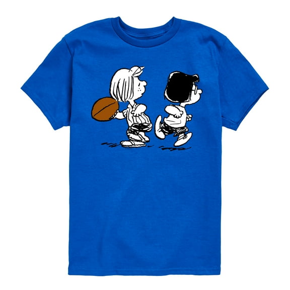 Peanuts - Marcie Patty Football - Toddler & Youth Short Sleeve Graphic T-Shirt