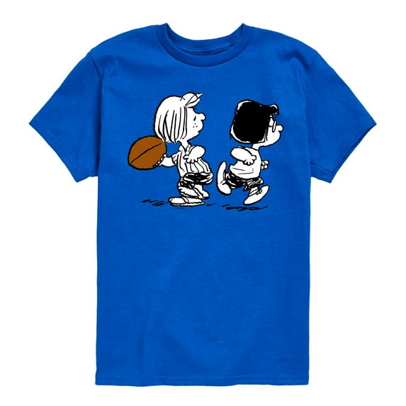 Peanuts - Marcie Patty Football - Toddler & Youth Short Sleeve Graphic T-Shirt