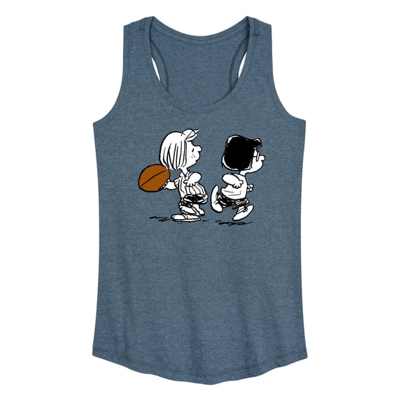 Peanuts - Marcie Patty Football - Women's Racerback Tank Top