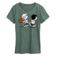 thumbnail image 1 of Peanuts - Marcie Patty Football - Women's Short Sleeve Graphic T-Shirt, 1 of 6