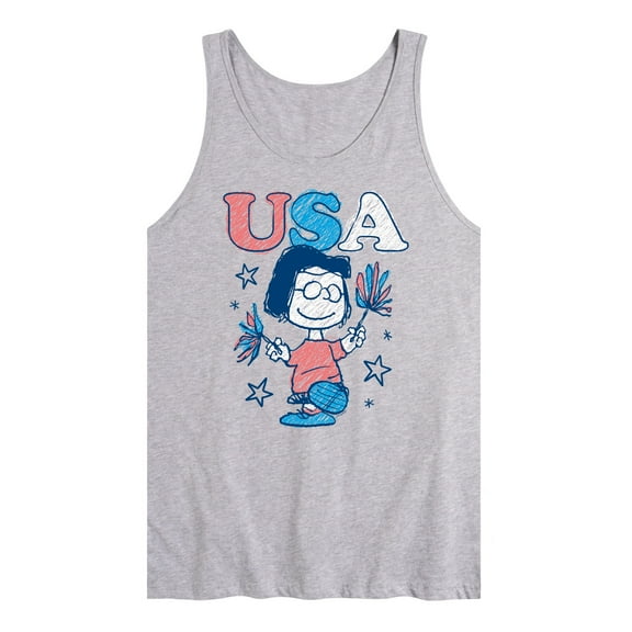 Peanuts - Marcie Pom Poms - USA - Men's Jersey Tank