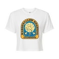 thumbnail image 1 of Peanuts - Marshmallow Roasting - Juniors Cropped Cotton Blend T-Shirt, 1 of 5