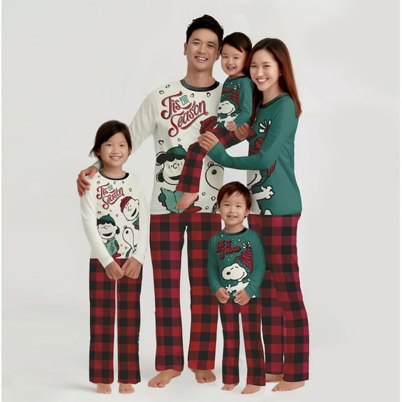 Peanuts Christmas Pajamas – Infant, 2-Piece Pajama Set Holiday Sleepwear