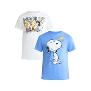 Peanuts Men’s & Big Men’s Graphic Tees, 2-Pack, Sizes S-3XL