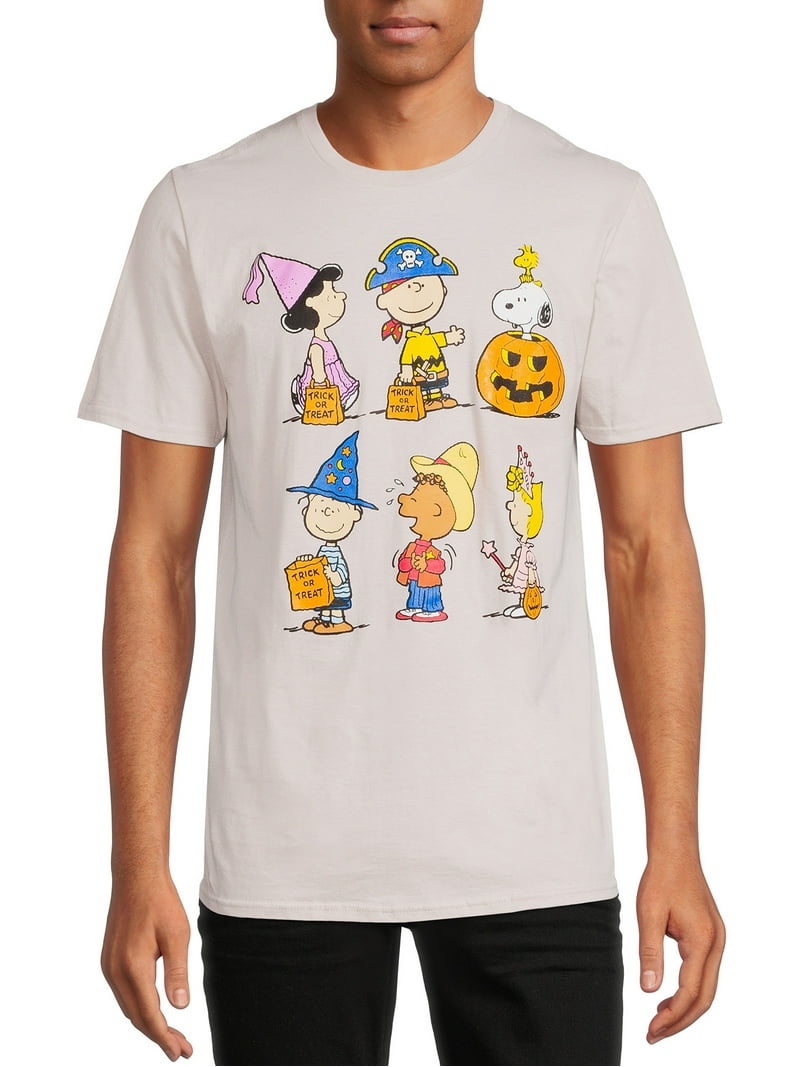 Peanuts Men's Halloween T-Shirt, Charlie Brown Graphic, 100% Cotton,  Pullover, Short Sleeves - Walmart.com, image size:800x1067