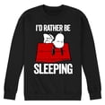 thumbnail image 1 of Peanuts - Men's Snoopy Chill Vibes Just Hanging Crewneck Fleece Pullover Sweatshirts, 1 of 6